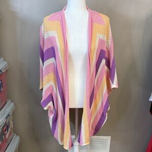 Jessica Simpson Pink and Purple Knit Cardigan